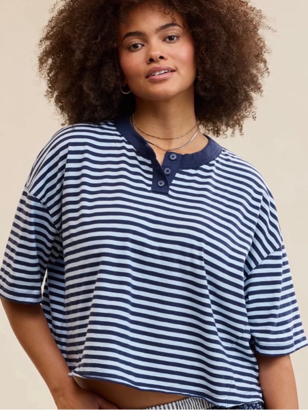 ISO!! IN SEARCH OF Aerie remix Henley T-shirt (DO NOT BUY)